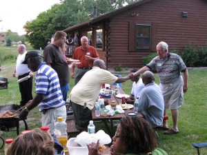 at a picnic